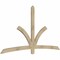 Ekena Millwork Davenport Rough Sawn Timber Gable Bracket, Douglas Fir, 96"W x 52"H x 2"D x 4"F, 13/12 Pitch GBW096X52X0204DAV00RDF - alternate 3